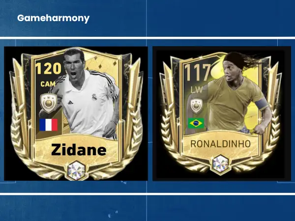 Zidane celebrating after scoring – Iconic Player FIFA Mobile 2025